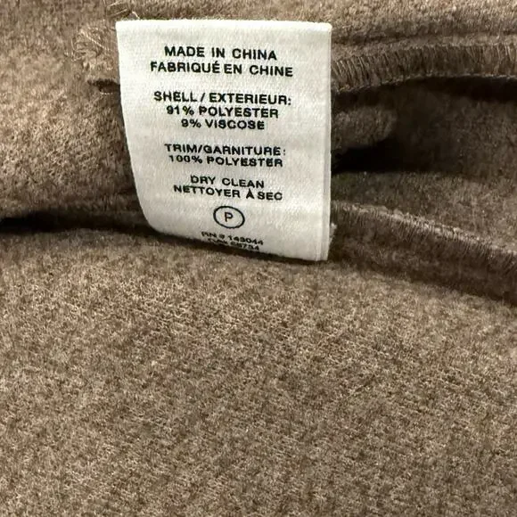 Avec‎ Les Filles Felted Zip Shacket Coat Oatmeal Brown Small Fall Anthropologie - Picture 14 of 16